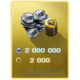 2000 Золота + 2 000 000 MS